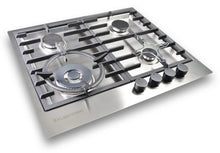Load image into Gallery viewer, Kleenmaid  60cm Stainless Steel Flush Mount Gas Cooktop GCT6030
