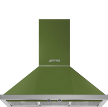 Load image into Gallery viewer, Smeg 90cm Olive Green Freestanding Portofino Oven and Rangehood CPF9IPOG &amp; KPFA90G- Factory Seconds Discount
