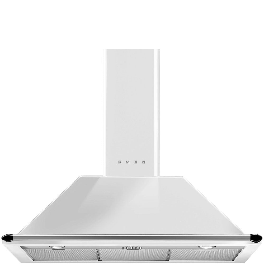 Smeg 90cm White Wallmount Rangehood KT90BA- Factory Seconds Discount