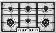 Load image into Gallery viewer, Smeg 90cm Stainless Steel Gas Cooktop PGA96
