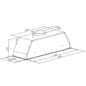 Smeg 60cm Undermount Rangehood PUM610X - Factory Seconds