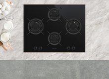 Load image into Gallery viewer, Smeg 65cm Dolce Stil Novo Black Gas Cooktop PV664LCNRAU- Factory Seconds Discount
