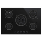Smeg 75cm Dolce Stil Novo Black Gas Cooktop PV675CNXAU - Factory Seconds Discount