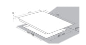Smeg 72cm White Gas Cooktop PVA175CB - Clearance Stock