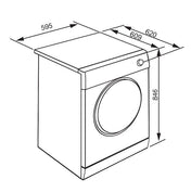Smeg 8kg White Condenser Dryer SACD82  - Factory Seconds Discount