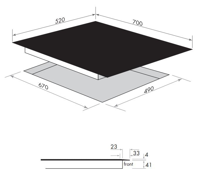 Smeg 70cm White Induction Cooktop SAI70MW Factory Seconds Discount