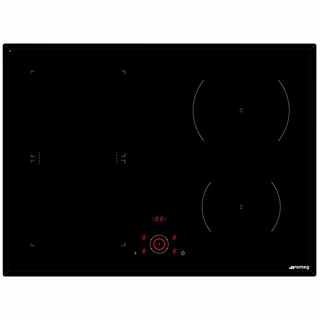 Smeg 70cm Black Induction Cooktop SAI714B - Factory Seconds Discount