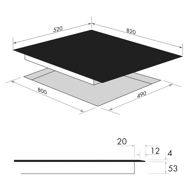 Smeg Black Induction Cooktop SAI915B - Factory Seconds Discount