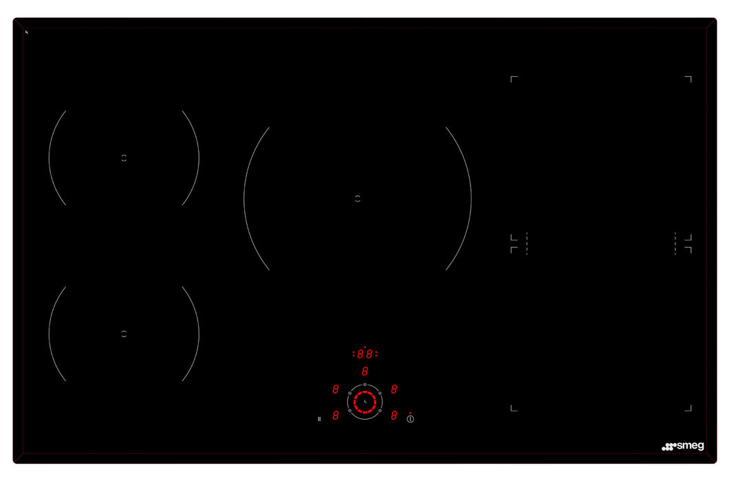 Smeg Black Induction Cooktop SAI915B - Factory Seconds Discount