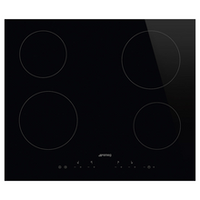 Load image into Gallery viewer, Smeg Black 60cm Ceramic Cooktop SE364TDAU- Factory Seconds Discount
