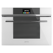 Load image into Gallery viewer, Smeg 60cm White Linea Compact Speed Microwave Oven SFA4104MCB - Factory Seconds Discount

