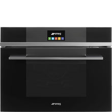 Load image into Gallery viewer, Smeg 60cm Black Linea Compact Combi-Steam Oven SFA4104VCN - Factory Seconds Discount
