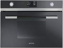 Load image into Gallery viewer, Smeg 60cm Linear Black Microwave Oven SFA4130MCN - Factory Seconds Discount

