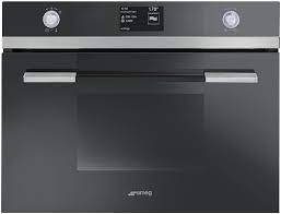 Smeg 60cm Linear Black Microwave Oven SFA4130MCN - Factory Seconds Discount