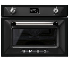 Load image into Gallery viewer, Smeg Victoria Black Built In Microwave Oven SFA4920MCN- Factory Seconds Discount
