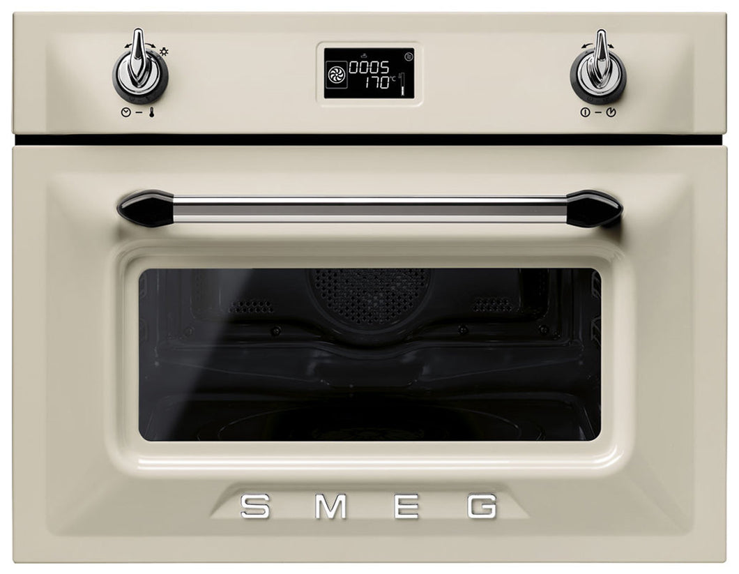 Smeg Victoria Cream Built In Microwave Oven SFA4920MCP- Factory Seconds Discount