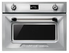 Load image into Gallery viewer, Smeg Victoria Stainless Steel Built In Microwave Oven SFA4920MCX- Clearance
