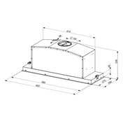 Smeg 60cm Undermount Rangehood SHU670X - Factory Seconds