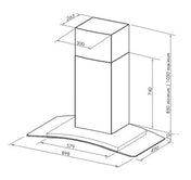 Smeg 90cm Wallmount Rangehood SHWG910X - Factory Seconds Discount