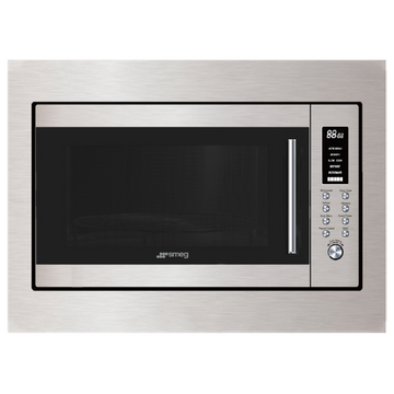 Smeg 60cm built in microwave in stainless steel 