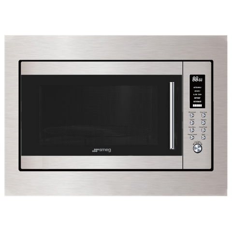Smeg 60cm built in microwave in stainless steel 