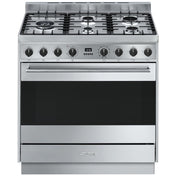 Smeg 90cm Stainless Steel Freestanding Oven CS95GMXNA - Factory Seconds Discount