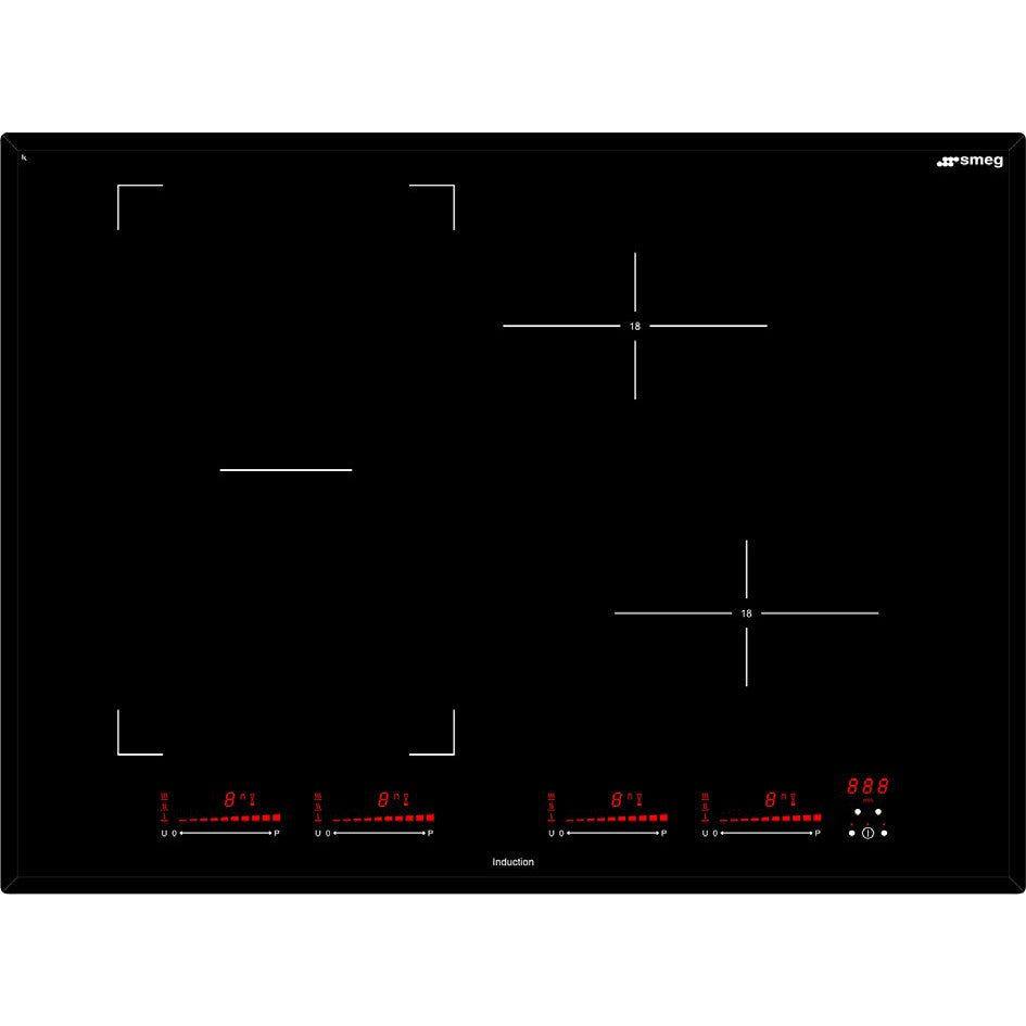 Smeg 70cm Black Induction Cooktop SAI74 - Factory Seconds Discount