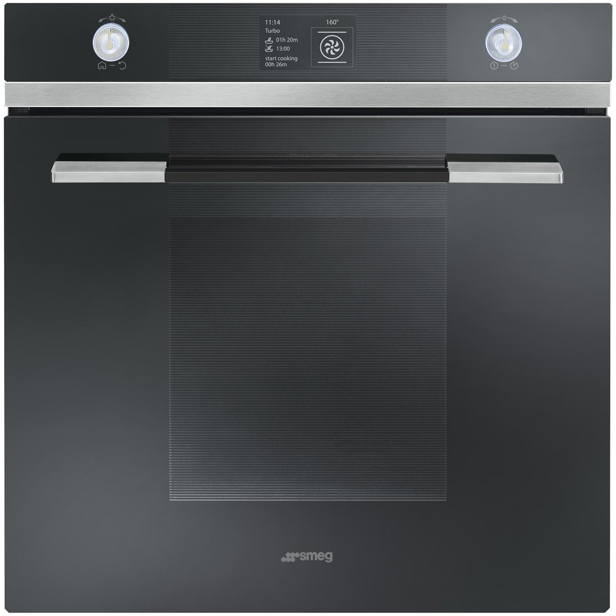 Smeg  60cm Black Linea Oven SFPA6130N- Factory Seconds Discount