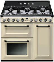Load image into Gallery viewer, Smeg  90cm Freestanding &quot;The Victoria&quot; Dual Fuel Oven &amp; Stove TRA93P - Factory Seconds Discount
