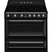 Smeg 90cm Victoria Black Freestanding Oven TR90IBL9 -Ex Demo Discount