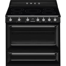 Load image into Gallery viewer, Smeg 90cm Victoria Black Freestanding Oven TR90IBL9 -Ex Demo Discount
