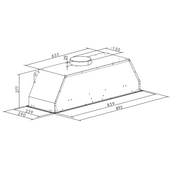 Smeg 90cm Undermount Rangehood PUM910X - Factory Seconds