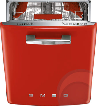 Smeg Red Retro Dishwasher DWIFABR - Factory Seconds Discount