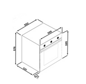 Technika 60cm 5 Function Built-in Oven TGO65X - Factory Seconds